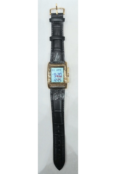 al salah Islamic prayer watch made of leather, water resistant, alarm for eac...
