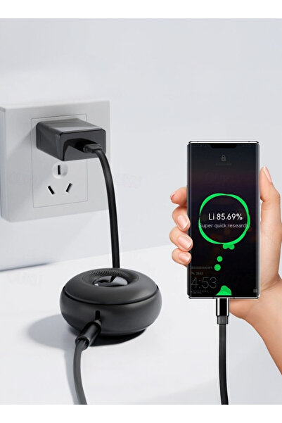 Generic 3-in-1 Retractable Flat Cable Adjustable Length Universal Multiple Fast Charging 66w