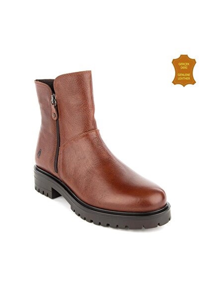 Hush Puppies Eretria 725029 Gerçek Deri, Anatomik, Kadın Bot Taba