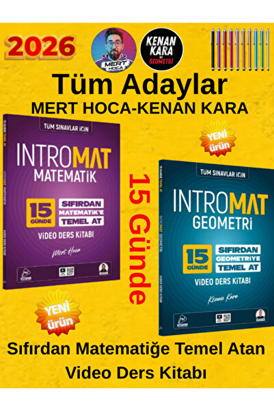 Mert Hoca Yayınları 2026 15 Günde İntromat ile Sende Geometriye-Matematiğe Te...