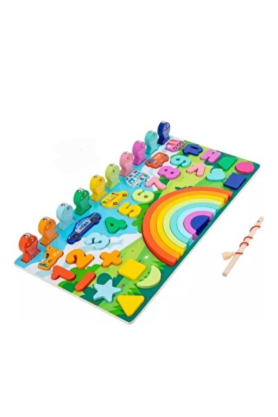 MONTESORİ Joc Montessori, jucărie educativă din lemn cu numere