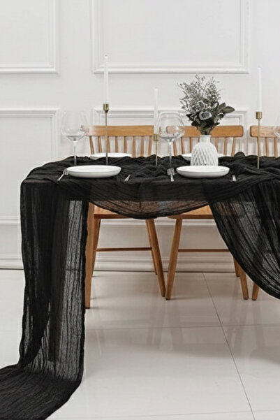 KAMİZ Bohemian Runner Tablecloth Modern Home Decor Wedding Engagement Table Cloth Dowry Set 100% Cotton