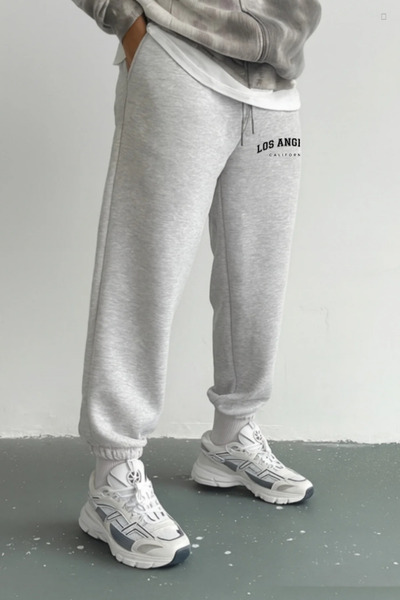 EydaMoon Ανδρικά χειμερινά ενδύματα Los Angeles με τύπωμα από βαμβάκι με ελαστικό κάτω μέρος