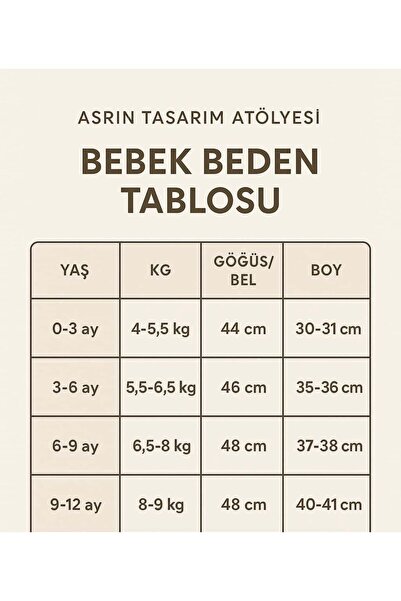 Asrın Tasarım Atölyesi Baby Girl Cream Dress Set with Daisies