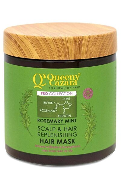 Queeny Cazara قناع الشعر لتجديد فروة الرأس والشعر والنعناع