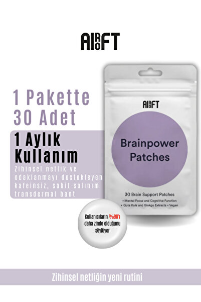 airoft Brainpower Bandı – Zihinsel Odak ve Netlik Hissini Destekleyen Bant 30...