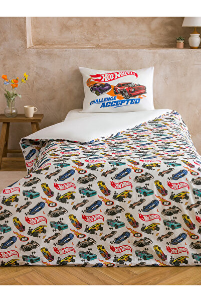 LC Waikiki Car Printed Children's Duvet Cover Set