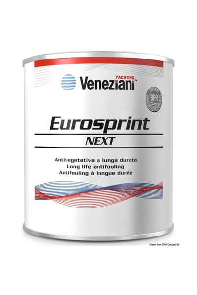 TNG Outdoor Eurosprint Veneziani Antifouling 2.5 L - White, High Copper Content