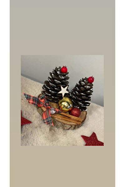 Marrone زينة طاولة عيد الميلاد، زينة رأس السنة الجديدة