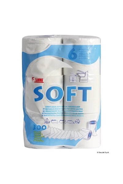 OSCULATI Hârtie igienică solubilă Aqua Soft pentru bărci, dizolvare rapidă, p...