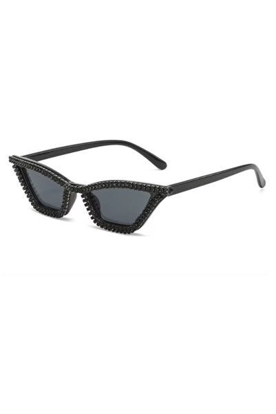 BirYıldızOl Cat Eye Stone Sunglasses