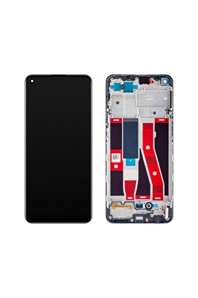 OPPO Display cu Touchscreen Reno5 F / A94 / F19 Pro / Reno5 Lite cu Rama Negr...