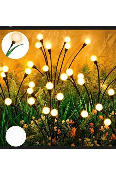 Solar Lampa solara decorativa, 8 LED-uri 3000K, 25 lm, senzor crepuscular