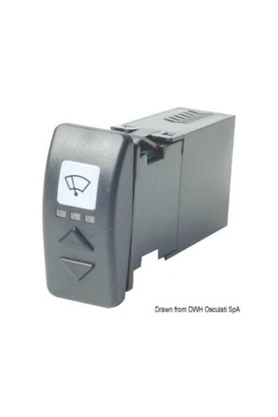 OSCULATI Comutator ștergător parbriz 4A, 2 ștergătoare, iluminare LED