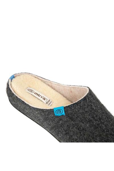 Muya Smil 36800 Anatomical Felt Men's Slippers Smoked