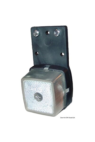 TNG Outdoor Πλευρικό φως σήμανσης, βάση από καουτσούκ, λευκό (καθολική άκρη)