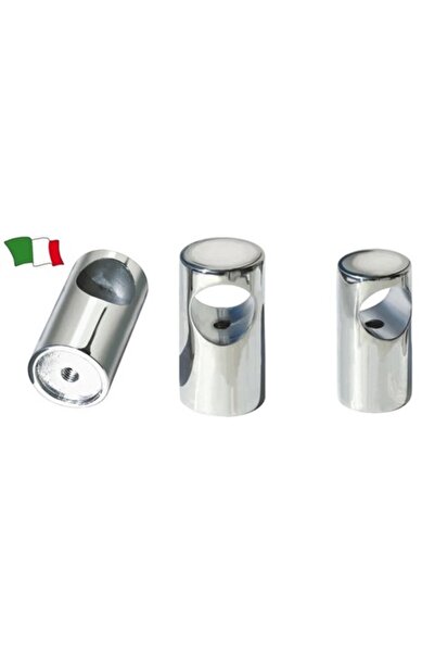 GFN Bază din alamă cromată pentru balustradă, diametru orificiu 22 mm, înălți...