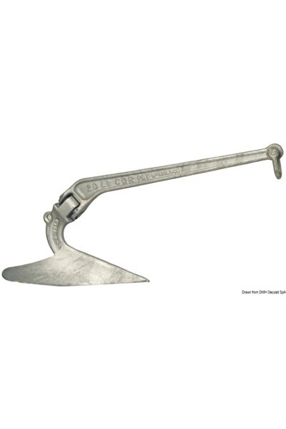 OSCULATI CQR Anchor 9 Kg Metal Frame, Lloyd's Certified