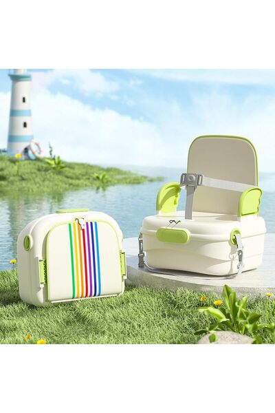 XIUWOO كرسي طعام مرتفع متعدد الوظائف 2 في 1 للأطفال مع حقيبة سفر ومقعد خارجي ...