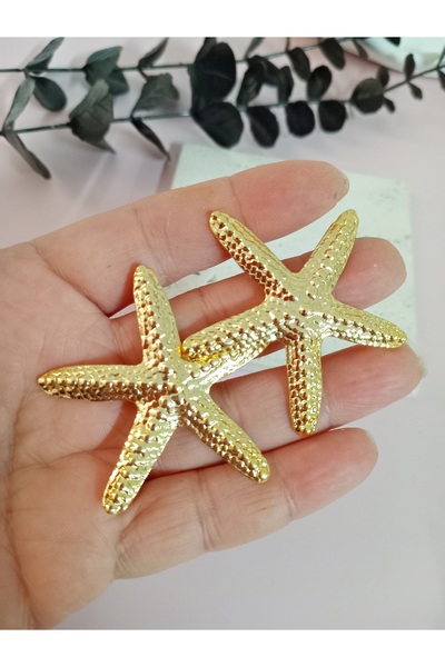 mos&more by mosev Gold Big Starfish Earrings