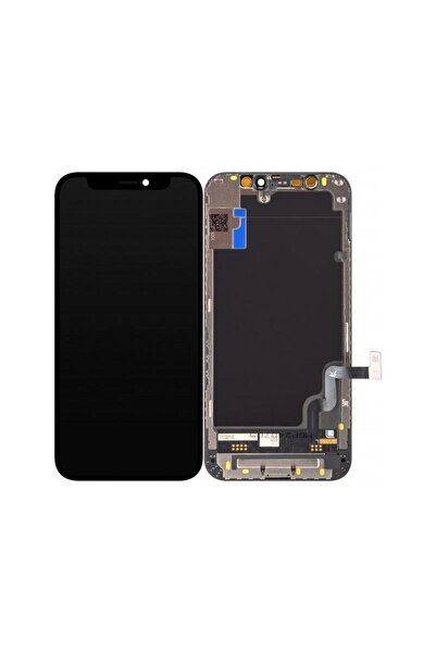 JK Display cu Touchscreen pentru Apple iPhone 12 mini cu Rama Versiune LCD In-Cell Negru