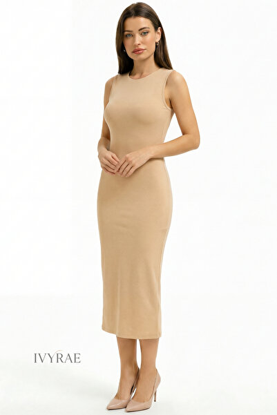 IVYRAE Γυναικείο μακρύ μεσοφόρι με χοντρό λουράκι από μπαμπού για το σπίτι, αναπνεύσιμο με απαλή υφή εφαρμοστό