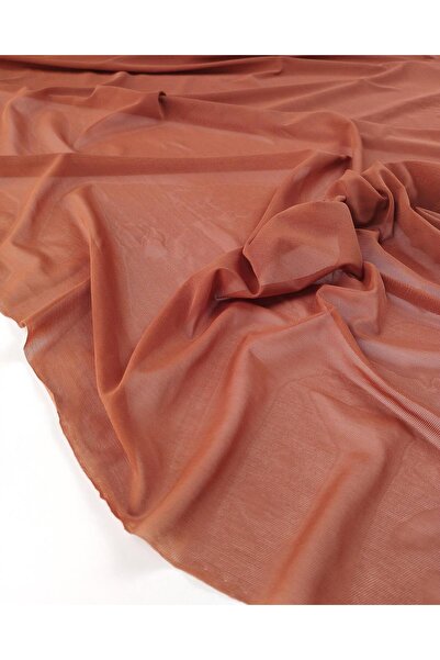 Kumaş Parça Lățimea plasă în culoarea maro roșu: 140 cm