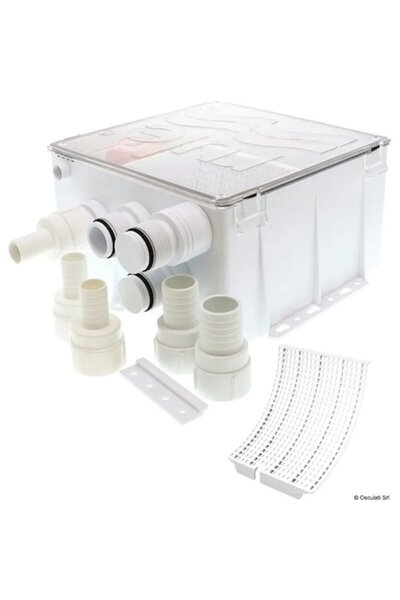 TNG Outdoor RULE Shower Drain Kit, 12 l/min, 55 mm, Grey Tray, 3 Inlets