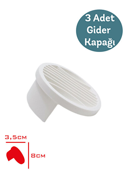 Entude Gider Kapağı 3 Adet – Yer Süzgeci & Izgara Gider Kapağı, Balkon Banyo ...