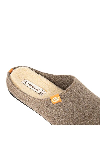 Muya Iontas 36900 Anatomical Felt Women's Slippers Brown