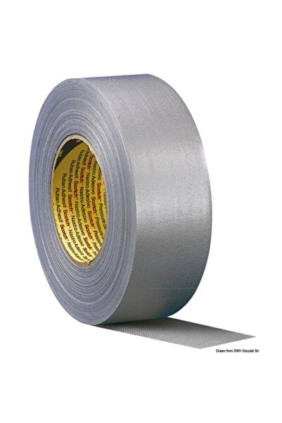 OSCULATI 3M Waterproof Cloth Adhesive Tape, Silver, 50 mm x 50 m, Sail Repairs and Sealing