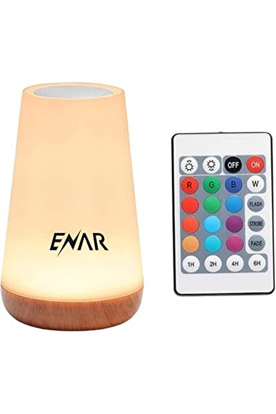 ENAR Touch Lamp - Portable Sensor, 5-Level Dimmable, 13-Color RGB, USB Charging