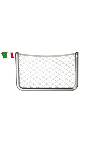 GFN Buzunar de perete cromat cu plasă elastică, 345 mm x 220 mm