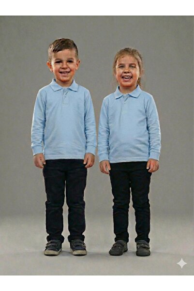 BAGİSTA BUTİK تي شيرت بولو بأكمام طويلة للرجال من كيز-إركيك، قطعتان