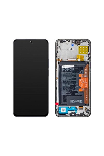 HONOR Display cu Touchscreen 90 Lite / X8a cu Rama si Acumulator Negru (Midnight Black) Service Pac