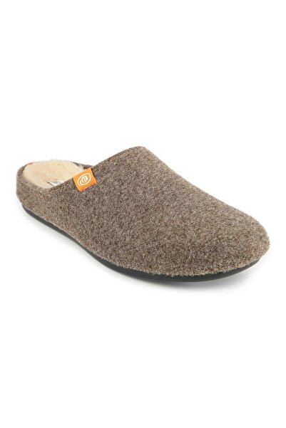 Muya Smil 36800 Anatomical Felt Men's Slippers Brown