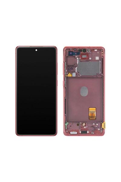 Samsung Display cu Touchscreen Galaxy S20 FE 5G G781 cu Rama Rosu Service Pack GH82-24214E