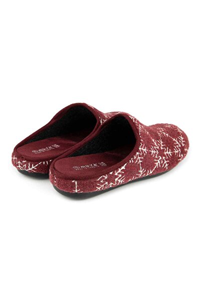 Muya Bilis 36912 Anatomical Felt Women's Slippers Burgundy
