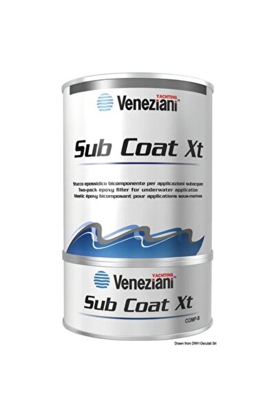 OSCULATI Rășină epoxidică subacvatică bicomponentă Veneziani, 2 x 1 kg, pentr...