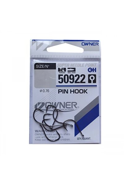 Mimteam Owner 50922 Pin Hook (Eye), No. 12 - Thin Steel Wire, Black Nickel, 7...