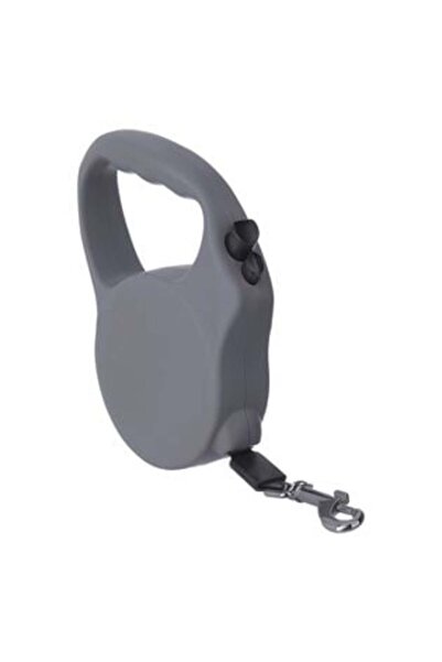 Tessari Grey Retractable Mechanical Leash with Black Stripe 3 m for Small Dogs