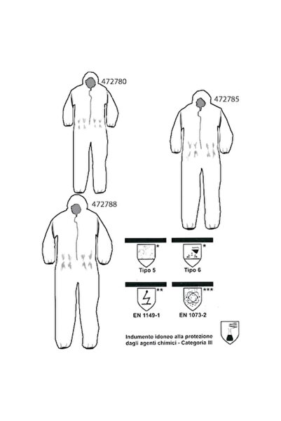 GFN Combinezon de protecție Tyvek, mărimea L