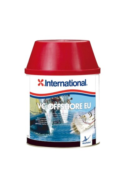İnternational VC Offshore Antifouling Paint, Red, 2L - Superior Antifouling Protection for Motorboat