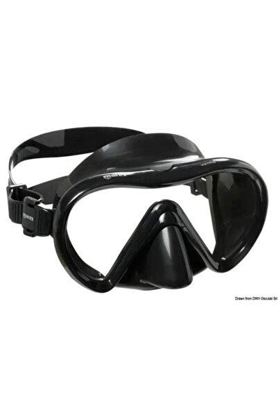Mares Vento Junior Diving Mask, Blue - Silicone, Tempered Glass Lens, Wide Field of View