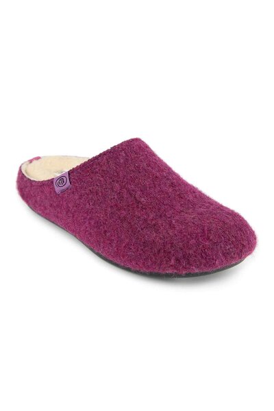 Muya İontas 36900 Anatomical Felt Women's Slippers Fuchsia