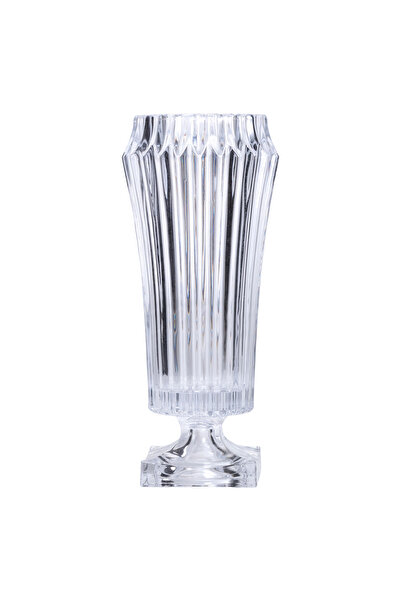 ABAREEK Crystal glass vase used for flowers/decorations with gift box packaging and excellent shiny appearance.