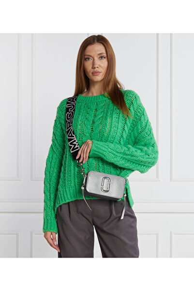 Marc Jacobs , The Snapshot leather crossbody bag, Grey