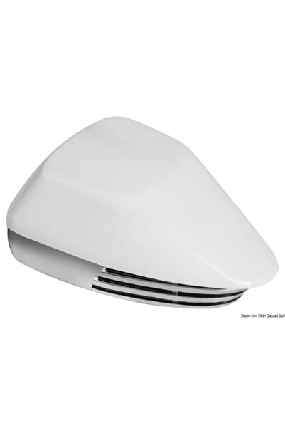 OSCULATI Claxon auto 12V, diafragmă cromată ABS, alb, 114 dB