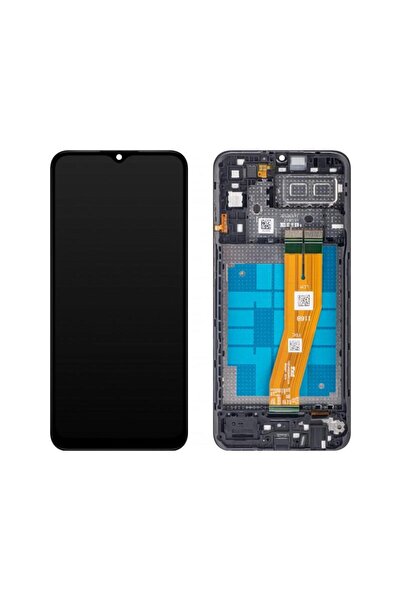 Samsung Display cu Touchscreen Galaxy A04e A042 cu Rama Negru Service Pack GH81-23088A