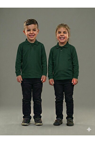 BAGİSTA BUTİK تي شيرت بولو بأكمام طويلة للرجال من كيز-إركيك، قطعتان